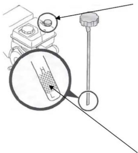 Meec Tools 721-107 - Kontroll av oljenivå - 2