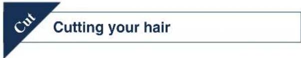 Cut Cutting your hair