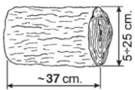 ~37 cm. 5÷25 cm.