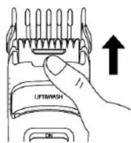 OBH NORDICA Attraxion Lift-And-Wash 5541 - Long comb: - 2