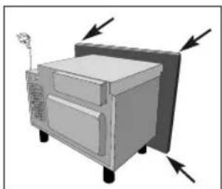 Illustration of a kitchen appliance with directional arrows indicating motion (no text or symbols)