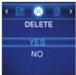 DELETE YES NO