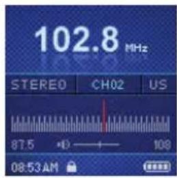DENVER MPG-4019CPLL - Afspilning af FM Radio - 2