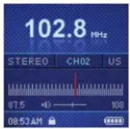 102.8 MHz STEREO CH02 US 87.5 108 08:53 AM