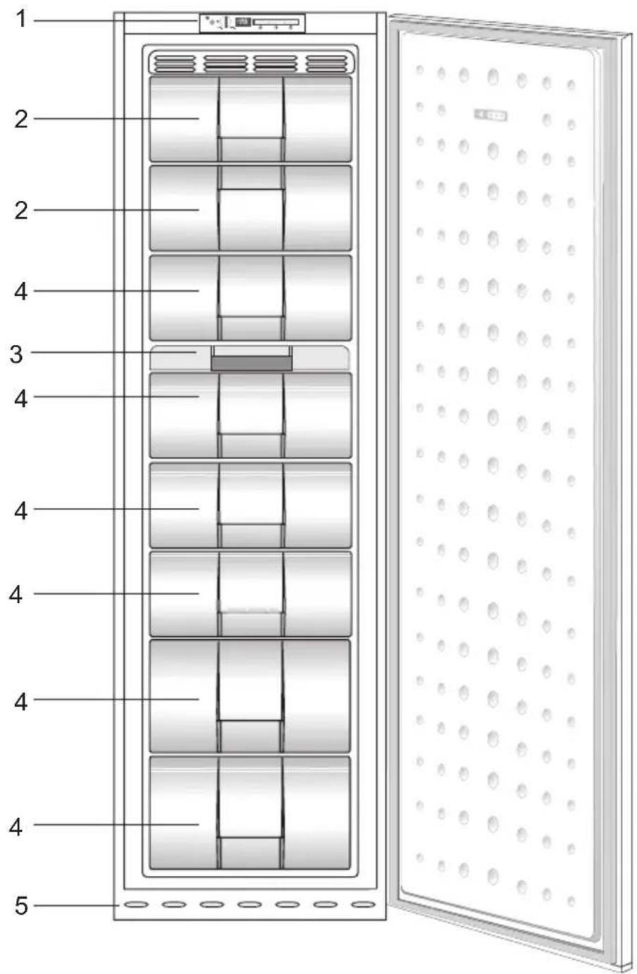 GRAM FSI 3225-92 N - Fryseskabet - 1