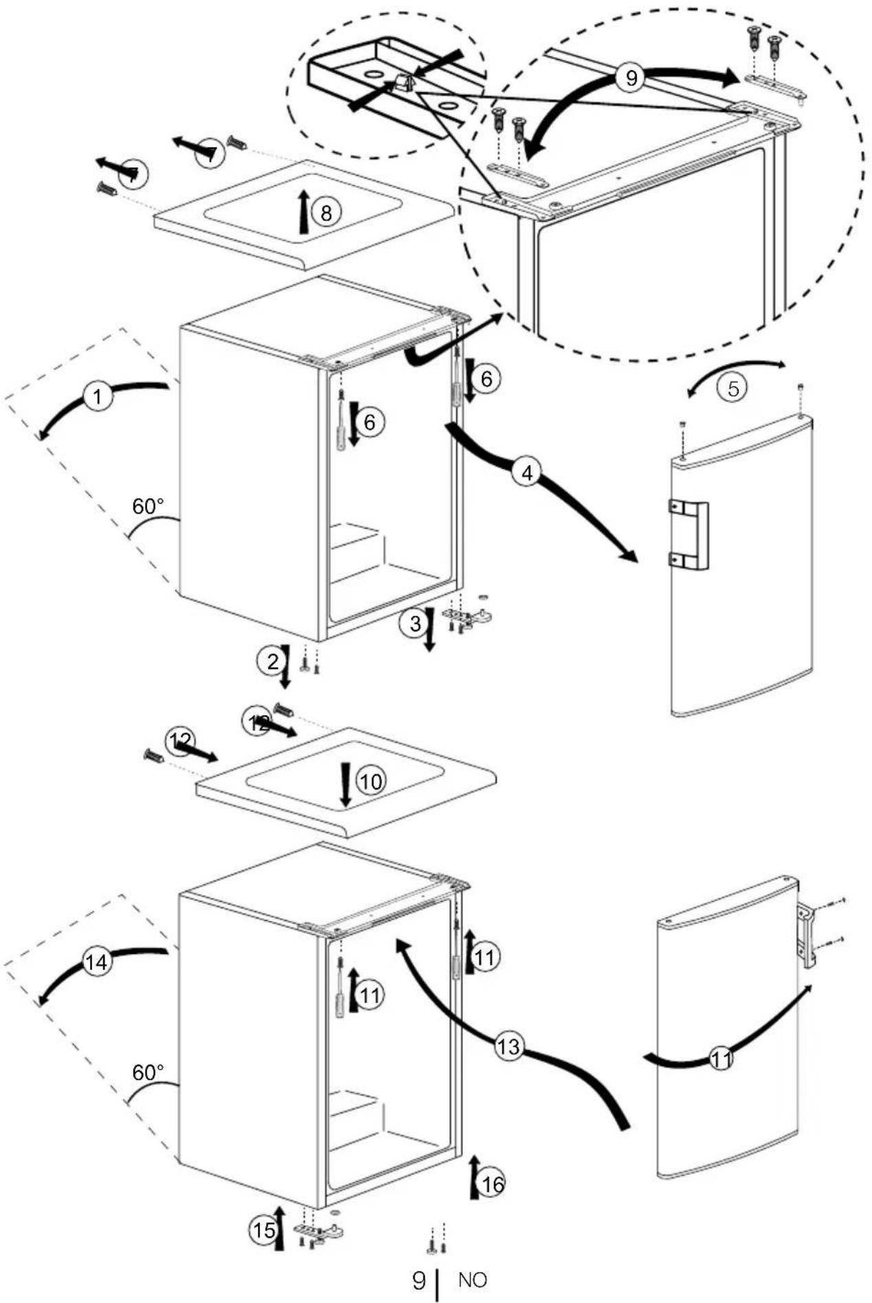 GRAM FS 3105-90 - Plassering og installasjon - 1