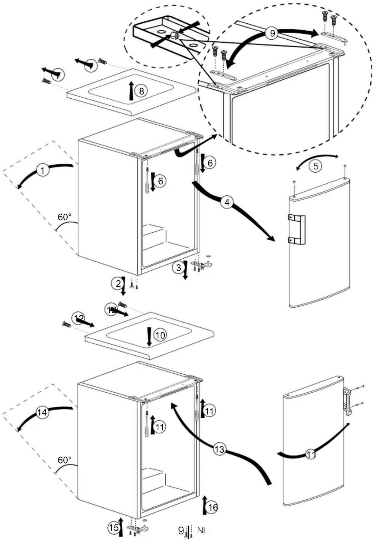 GRAM FS 3105-90 - De deur omkeren - 1