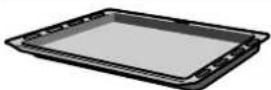 BOSCH HCA422128U - Emaljeret bageplade - 1