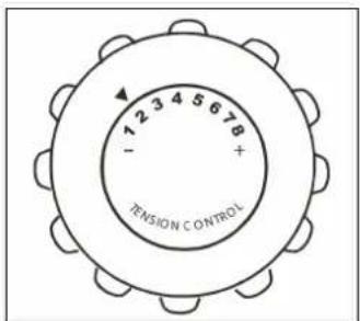7 2 3 4 5 6 7 8 + TENSION CONTROL