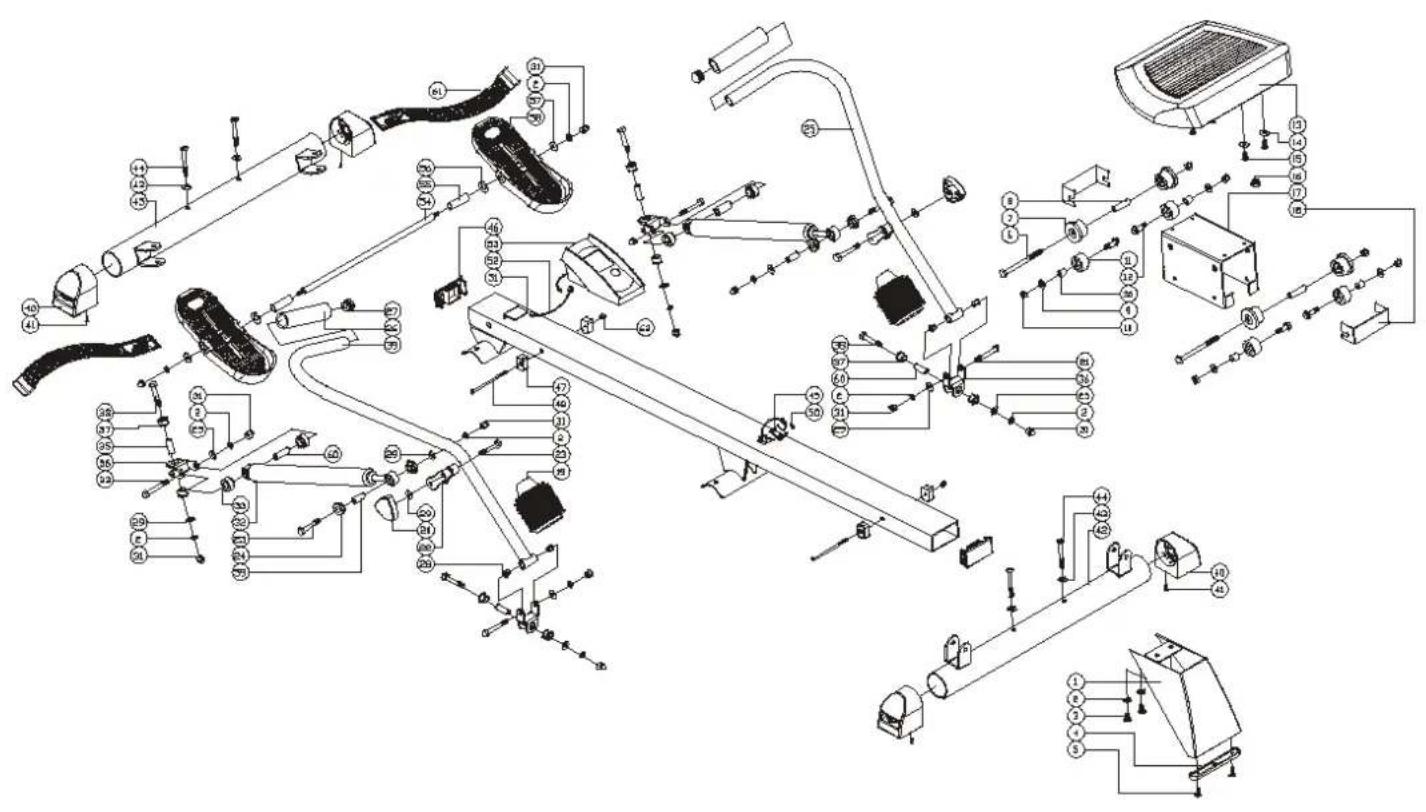 Technical diagram of a vehicle air intake system with numbered components and labeled parts