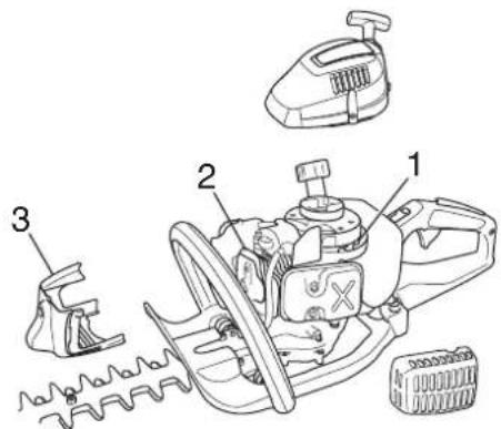JONSERED HT 2124T - Kjølesystem - 2