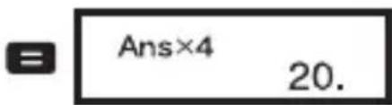 = Ans×4 20.