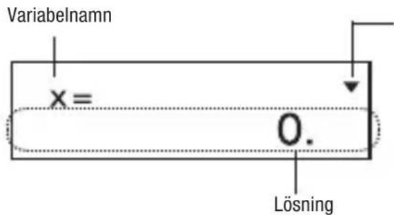 Variabelnamn x= 0. Lösning