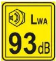 Biltema S 2501 - Symboler och varningsskyltar på maskinen - 8