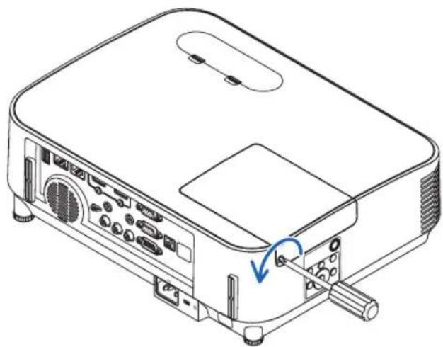 NEC P603X - Reattach the lamp cover. - 2