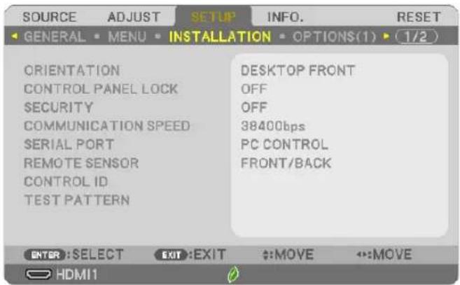 NEC P603X - [INSTALLATION] - 1