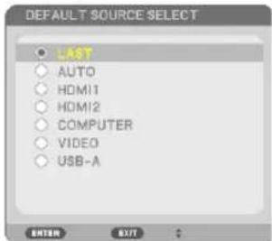 NEC P603X - Selecting Default Source - 8
