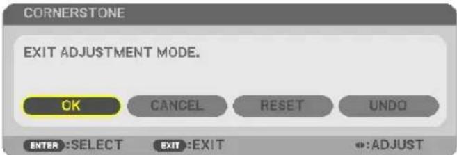 NEC P603X - Press the ▼ button to select [CORNERSTONE] and press the ENTER button. - 6