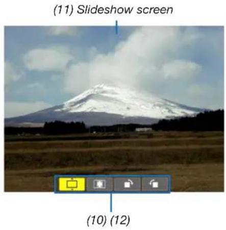 NEC P603X - Parts of each screen - 3