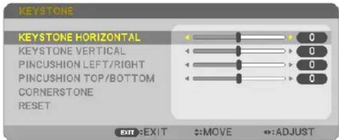 NEC P603X - Press the KEYSTONE button with no menu displayed. - 1