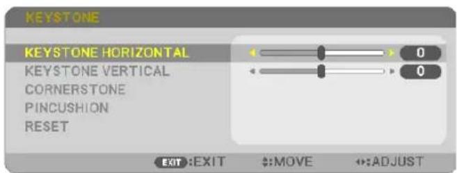 NEC P603X - Press the KEYSTONE button with no menu displayed. - 1