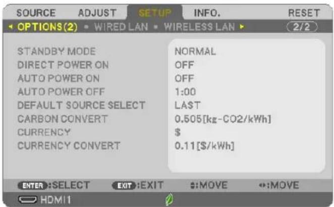 NEC P603X - [OPTIONS(2)] - 1