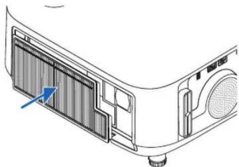 NEC P603X - Pick the center of the filter unit for pulling it out. - 4