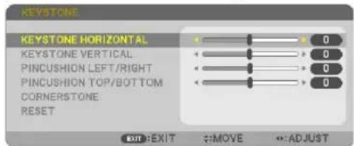 NEC P603X - Press the ▼ button on the projector cabinet. - 1
