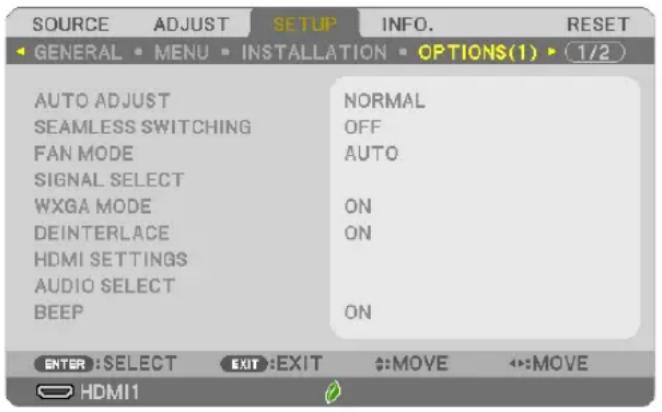 NEC P603X - Using Test Pattern [TEST PATTERN] - 1