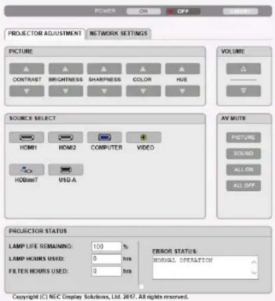 NEC P603X - PROJECTOR ADJUSTMENT - 1