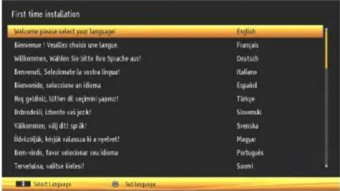 First time installation Welcome please select your language! Binnvenue ! Veuillez chairl une langue! Wilkommres, wahlen Sie bitte ihre Sprache aus! Benvenzi, Seleizionate la vostra langue! Bianwanido, seleccione un idima! Hos geldiniz, lüttlen dii, seçimini yapzu! Orbrodestli, izbenita vai jezik! Välkommen, välj ditt språk! Üdvoizojuk, keijik valassza ki e nyelvet! Dorn-visdo, favor seleccionar seu idioma Tervetuloa, vältse kielesi! English Français Deutsch Italiano Español Türkçe Slovenski Svenska Magyar Portugols Suomi Select Language Set language