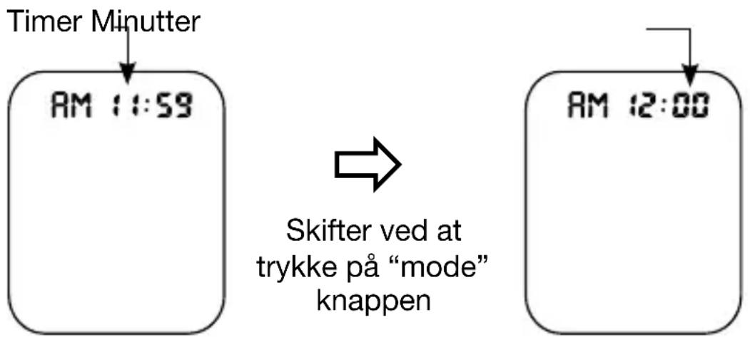 Fore-Care SE-9400 - Ændring af bruger, tidspunkt og dato - 4