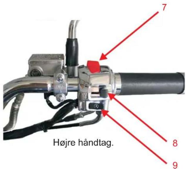 Højre håndtag.