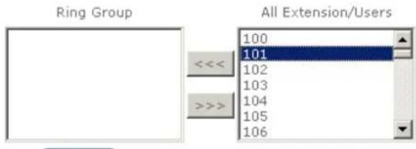 Ring Group All Extension/Users 100 101 102 103 104 105 106