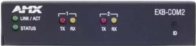 AMX LINK / ACT STATUS 1 TX RX 2 TX RX EXB-COM2 ID