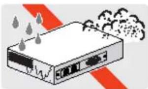 Allied Telesis AT-RG613TX - Do not place in a wet, dusty, smoky or steamy environment - 1
