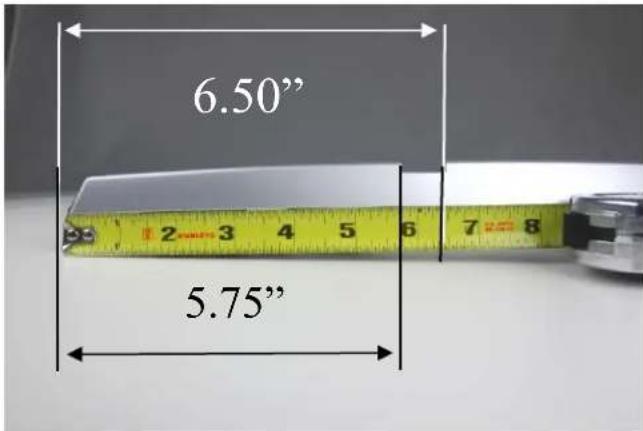 6.50" 5.75"