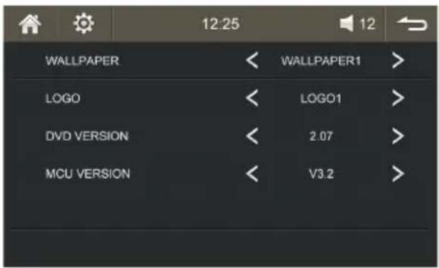 12:25 WALLPAPER LOGO DVD VERSION MCU VERSION WALLPAPER1 LOGO1 2.07 V3.2
