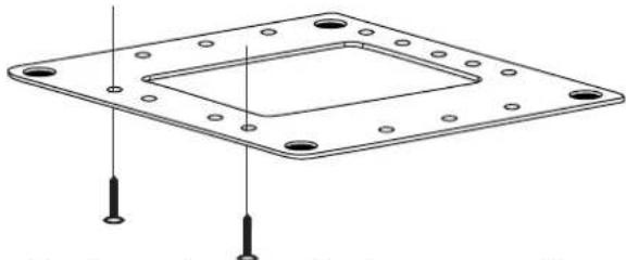 CLARION OHM888VD - Install the ceiling bracket and cables - 1