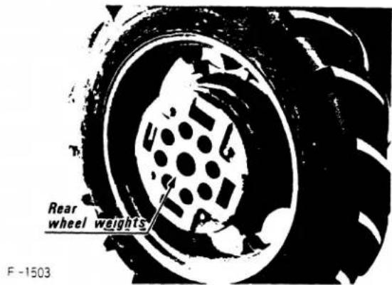 Rear wheel weights F -1503