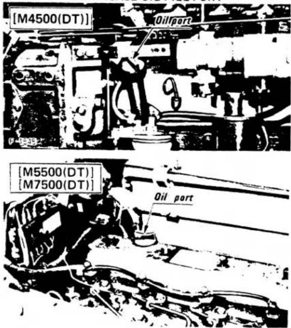 [M4500(DT)] Oil port [M5500(DT)] [M7500(DT)] Oil port