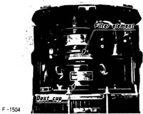 Filter element Dust cup F -1504