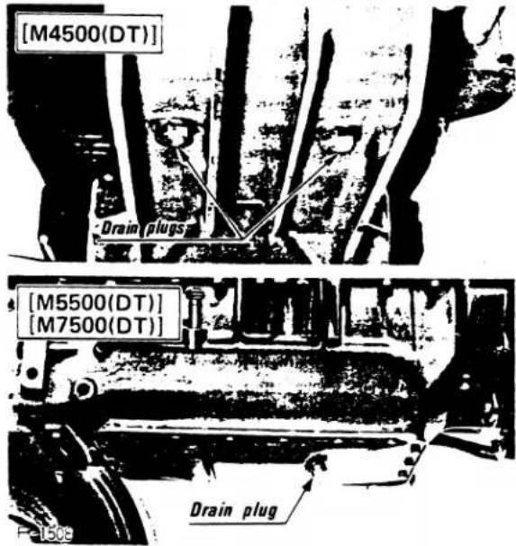 [M4500(DT)] Drain plugs [M5500(DT)] [M7500(DT)] Drain plug F-1508