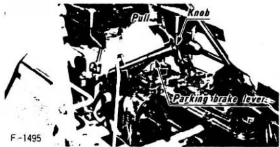 Pull Knob Parking brake lever F-1495