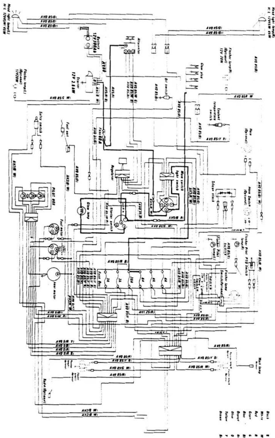 KUBOTA M5500DT - WIRING DIAGRAM - 1