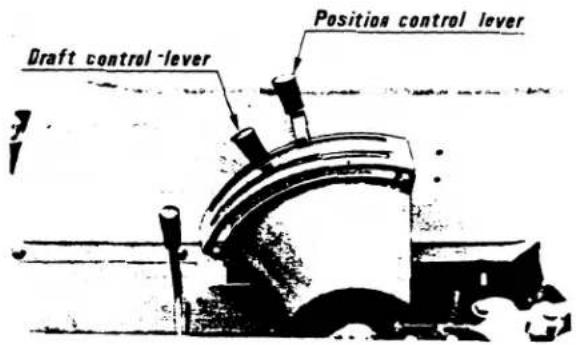 Draft control-lever Position control lever