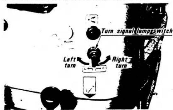 Turn signal lamp switch Left turn Right turn