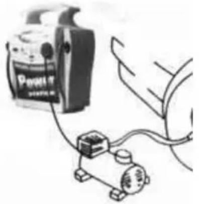 Biltema 37-902 - ANVÄNDNING FÖR DRIFT AV 12 V DC UTRUSTNING (FIG. 5) - 1