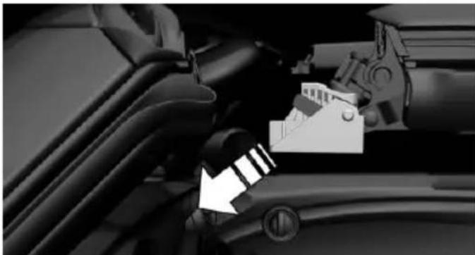 Close-up of a car's dashboard and steering wheel (no visible text or symbols)