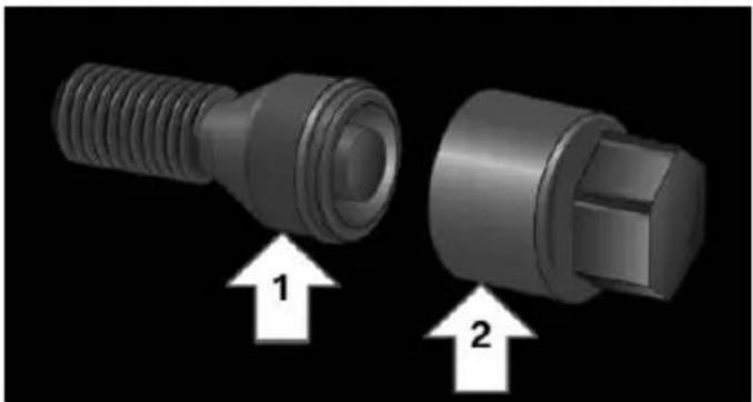 3D mechanical component diagram showing two parts with arrows indicating assembly or positioning (no text or symbols present)